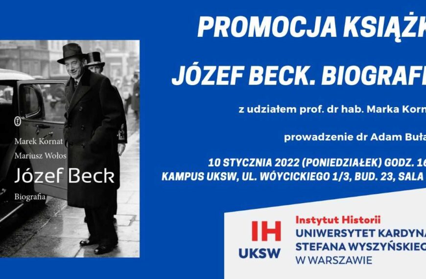 Promocja książki „Józef Beck. Biografia”