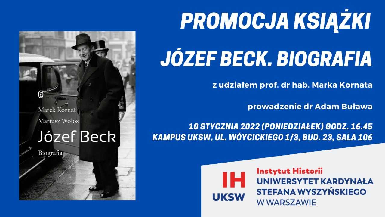 Promocja książki „Józef Beck. Biografia”