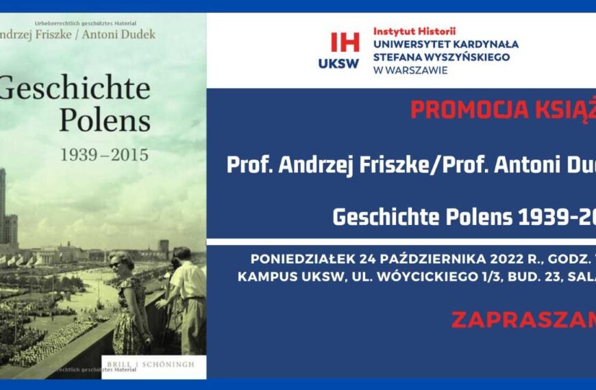 Promocja książki „Geschichte Polens 1939-2015” autorstwa Antoniego Dudka i Andrzeja Friszke