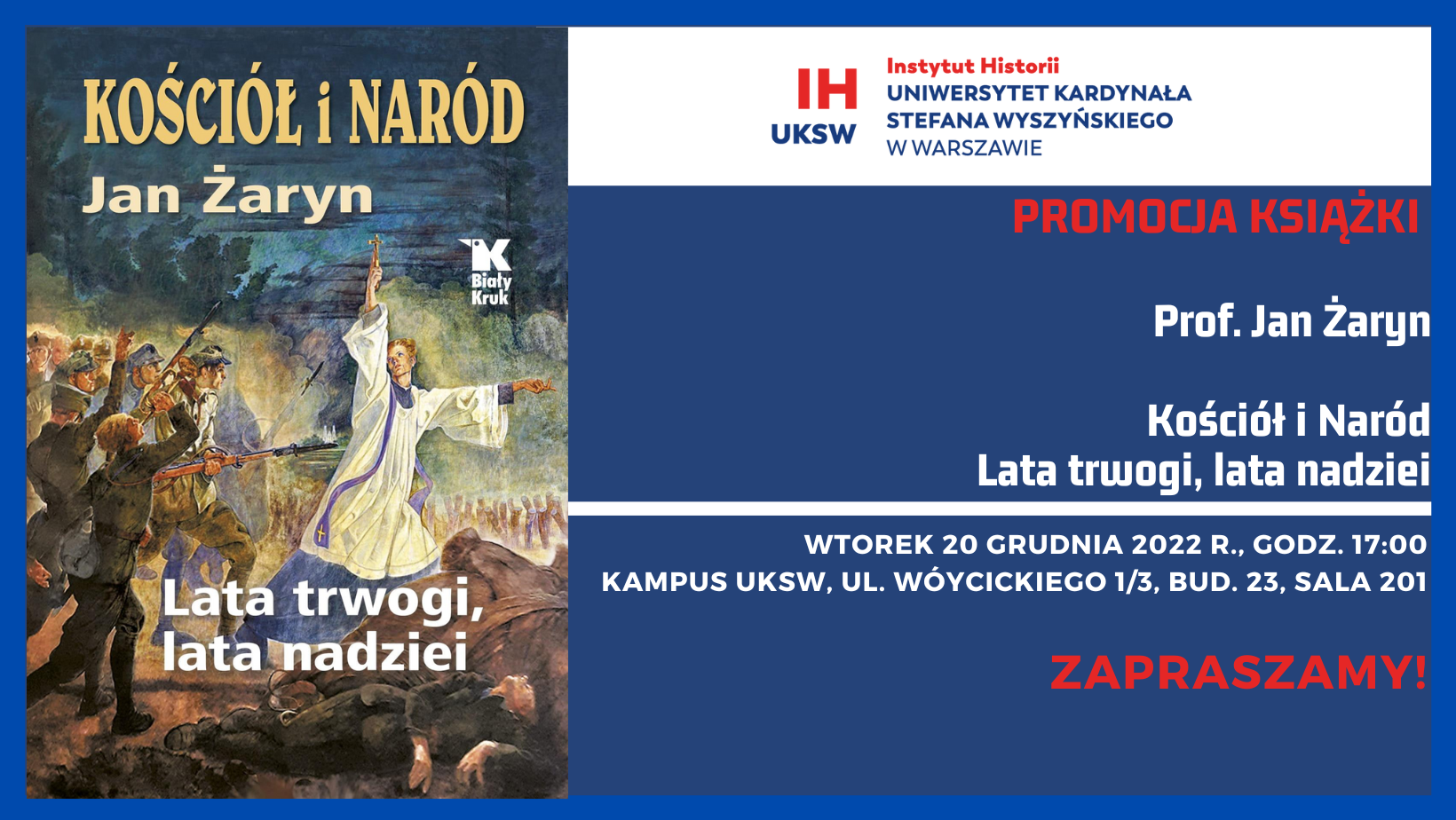 Promocja książki prof. Jana Żaryna