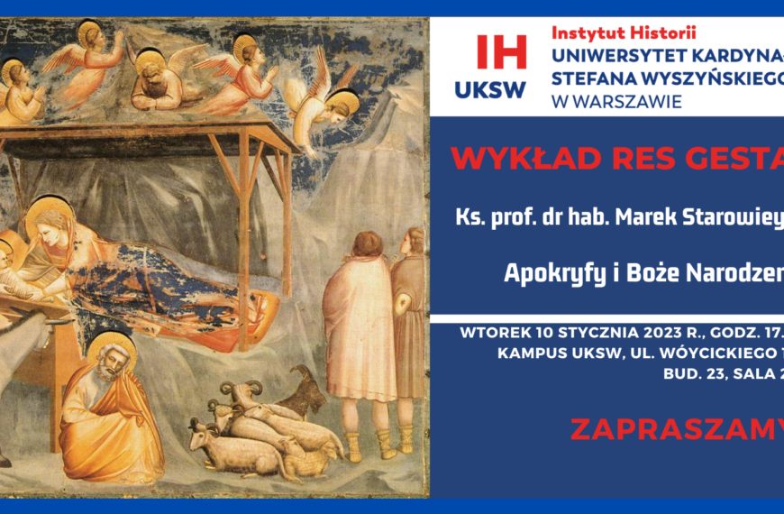 Wykład Res Gestae „Apokryfy i Boże Narodzenie”