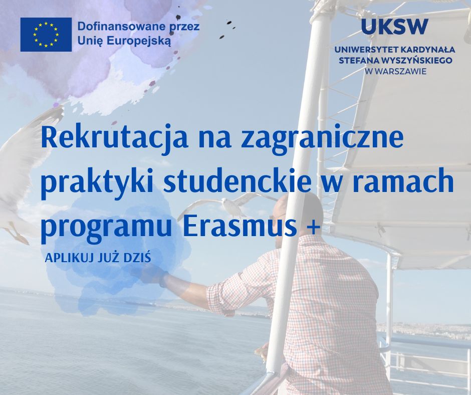 Praktyki zagraniczne w ramach programu Erasmus+- spotkanie informacyjne
