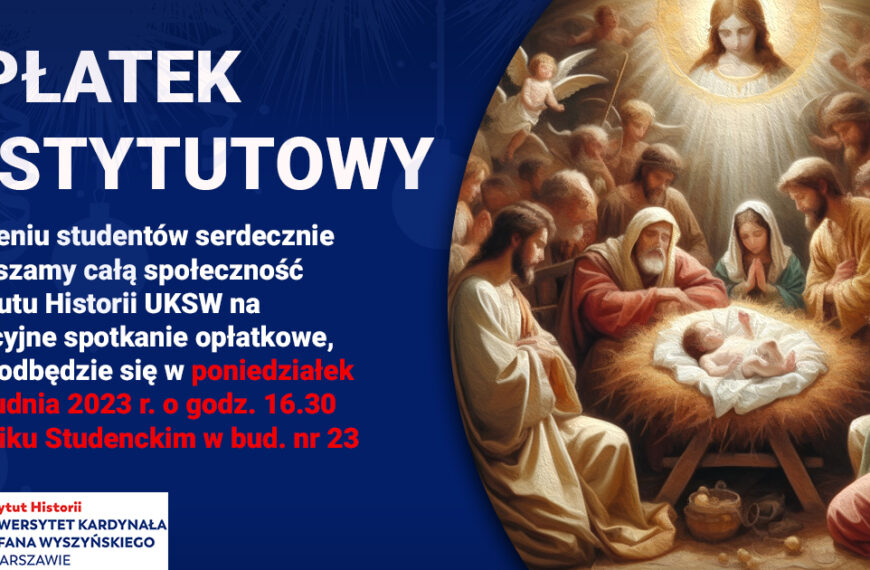 Zaproszenie na spotkanie opłatkowe (18.12)