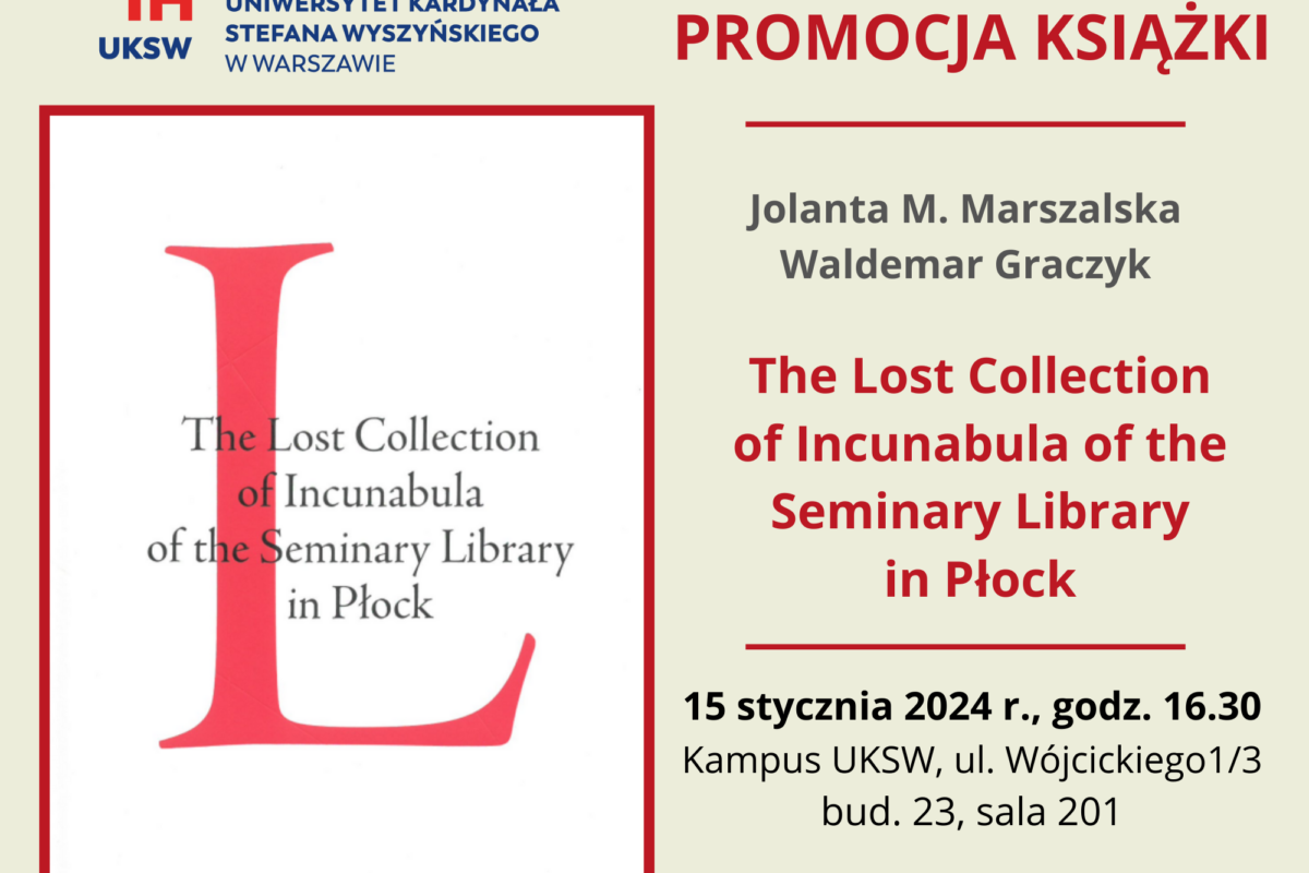 Promocja książki prof. Jolanty M. Marszalskiej i ks. prof. Waldemara Graczyka