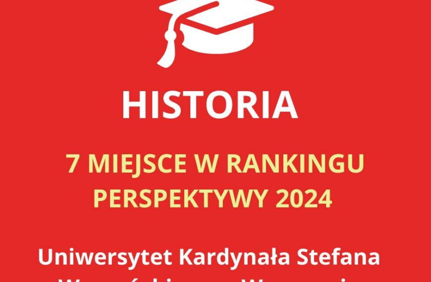 Kierunek historia w naszym Instytucie na 7 miejscu w rankingu Perspektyw