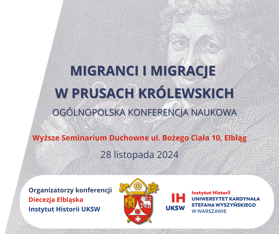 Zaproszenie na konferencję „Migranci i migracje w Prusach Królewskich” (28 listopada)