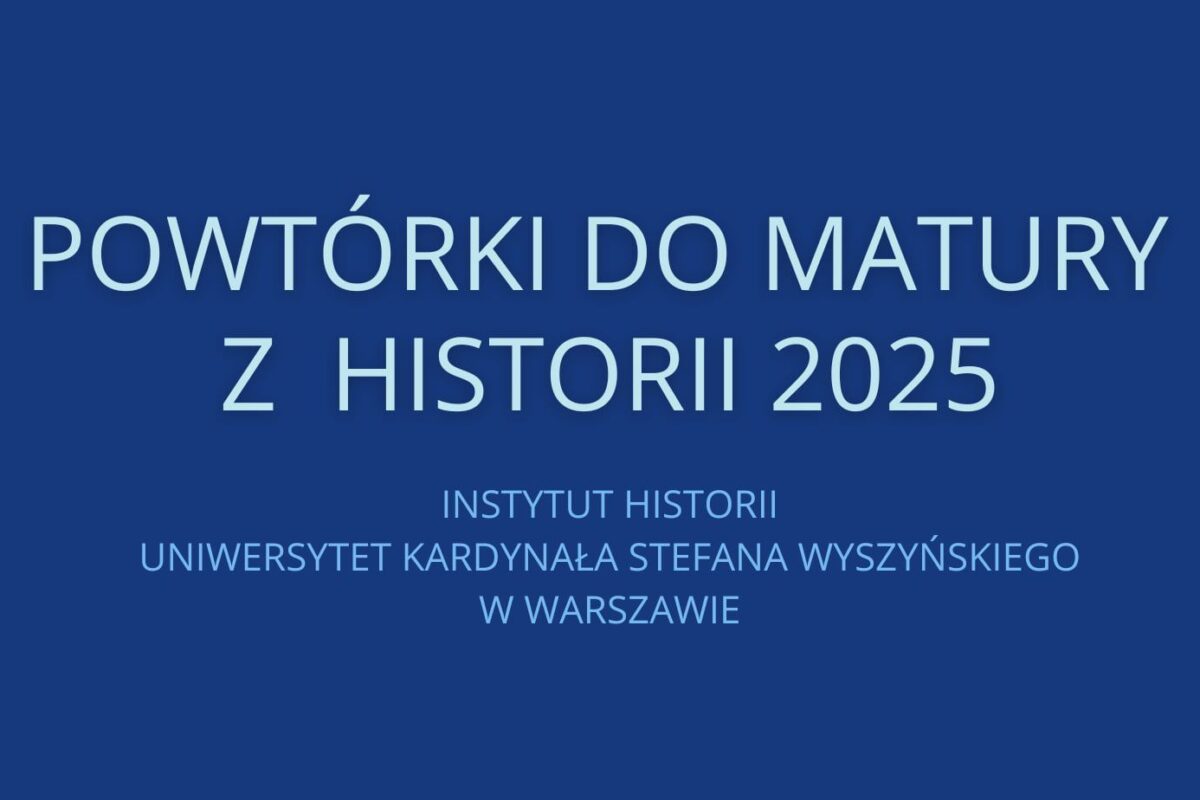 Rozpoczynamy IV edycję wirtualnych powtórek do matury z historii