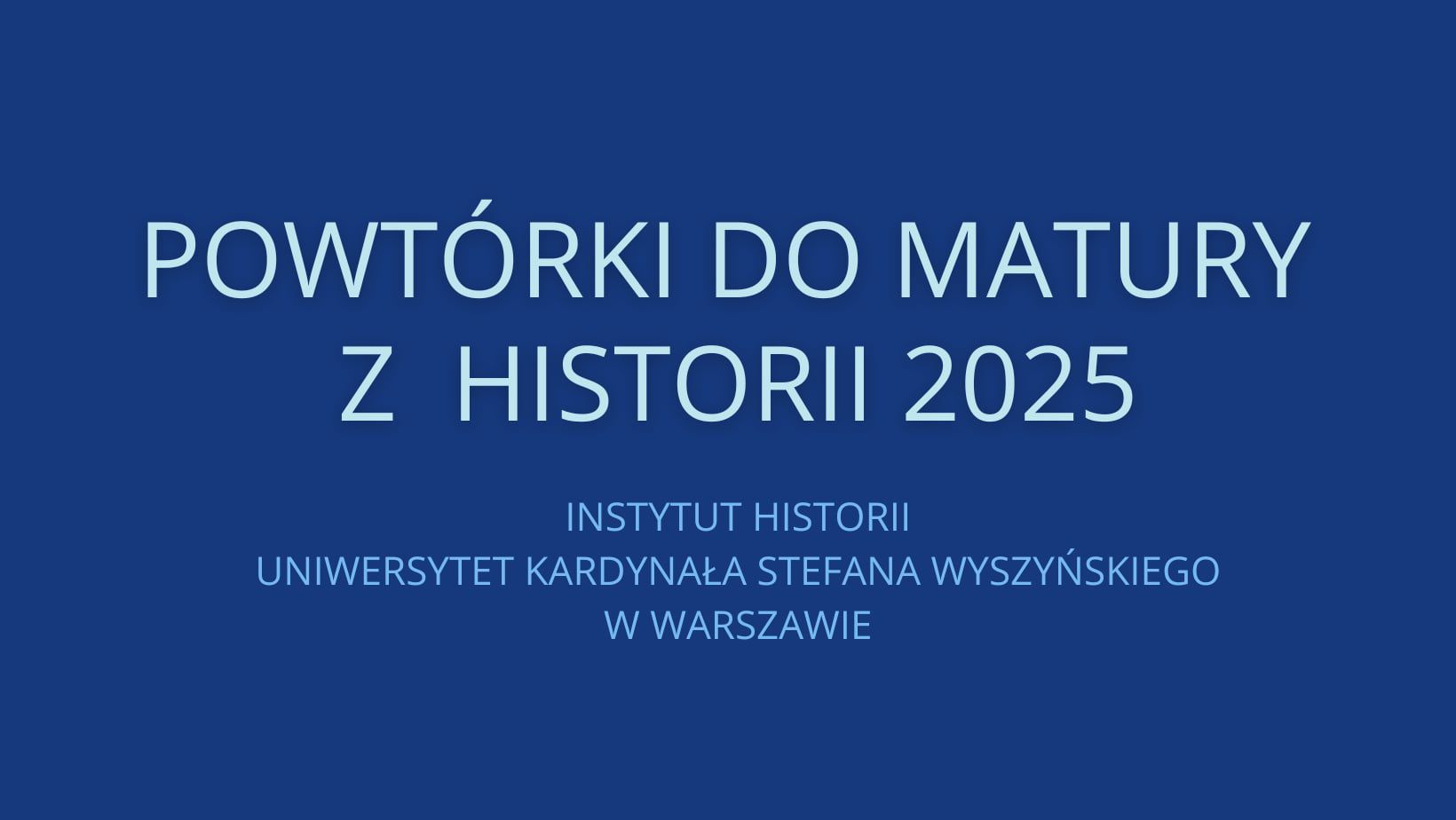 Rozpoczynamy IV edycję wirtualnych powtórek do matury z historii