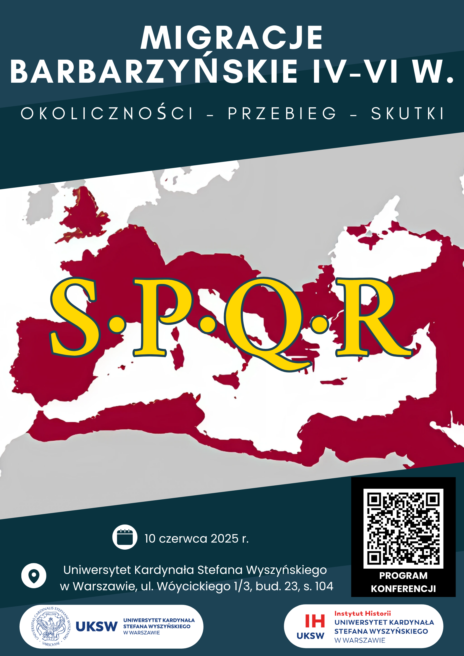 Zaproszenie na konferencję „Migracje barbarzyńskie IV-VI w. Okoliczności – przebieg – skutki” (10 czerwca)