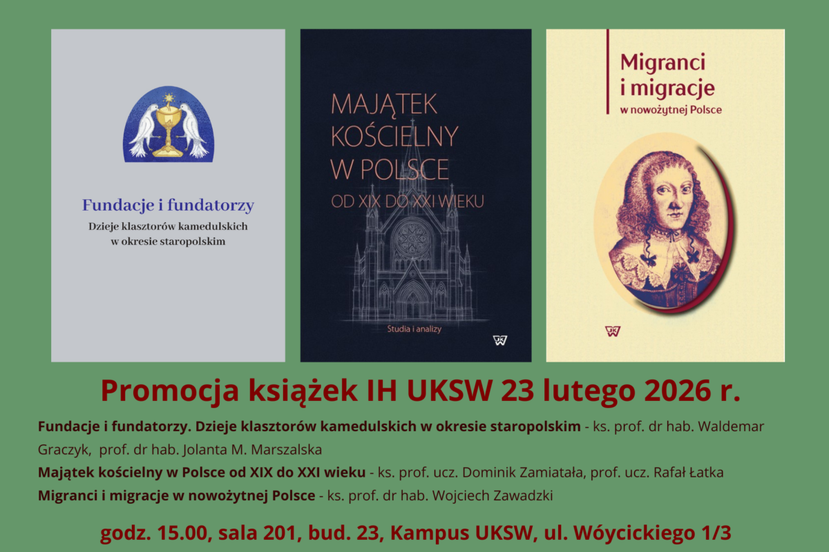 Spotkanie o najnowszych książkach pracowników Instytutu Historii