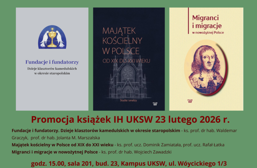 Spotkanie o najnowszych książkach pracowników Instytutu Historii