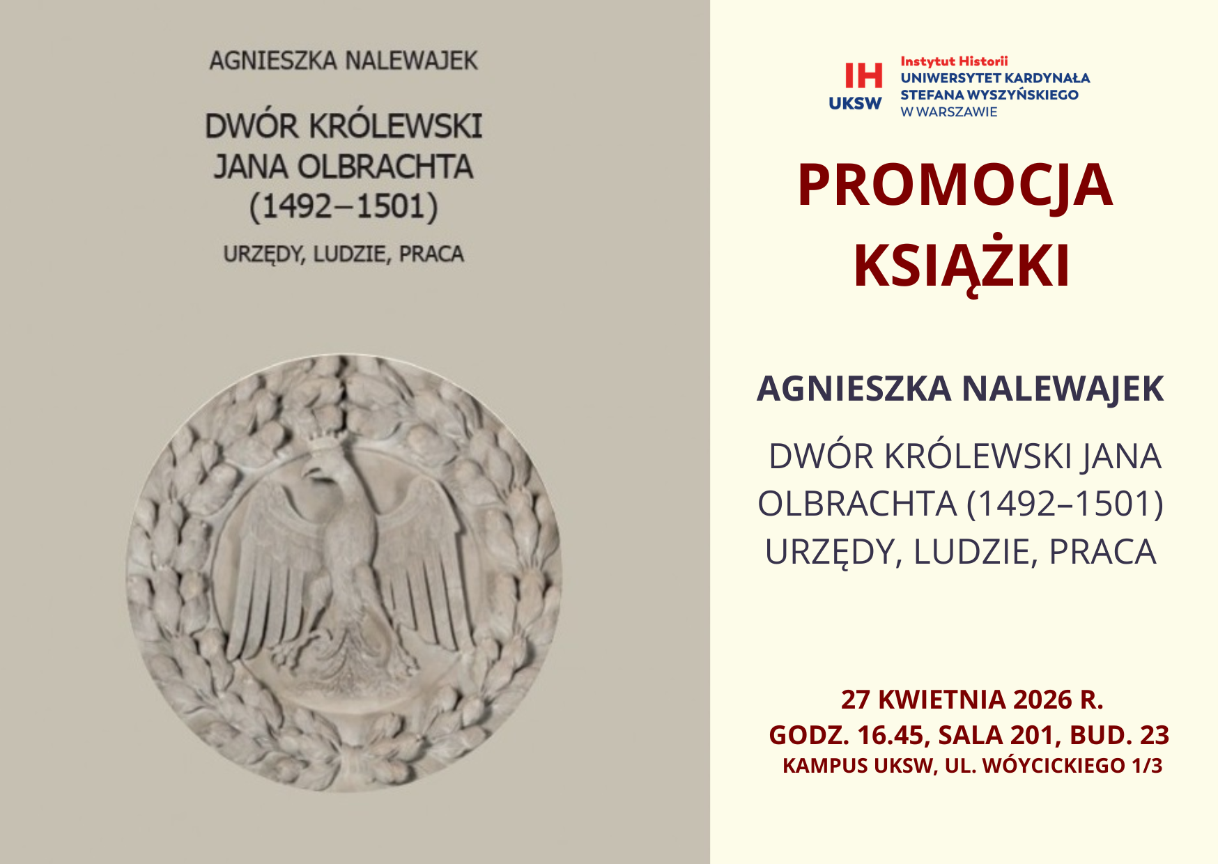 Promocja książki dr Agnieszki Nalewajek