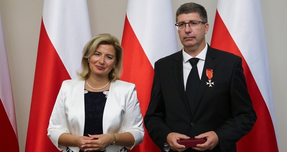 Prof. dr hab. Adam Dziurok odznaczony Krzyżem Kawalerskim Orderu Odrodzenia Polski